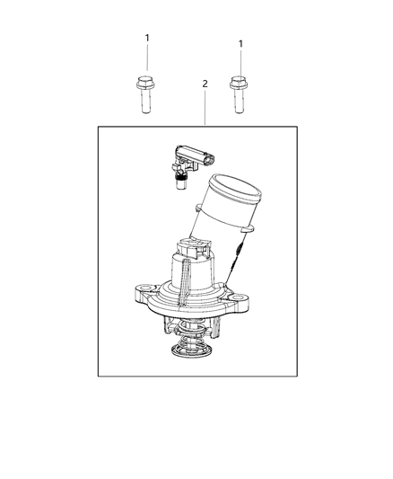 2014 Ram 5500 Thermostat & Related Parts Diagram 1