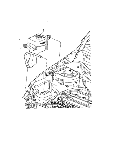 2007 Dodge Caliber Coolant Reserve Tank Diagram 2