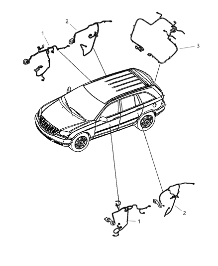 2008 Chrysler Pacifica Wiring-LIFTGATE Diagram for 68025037AA