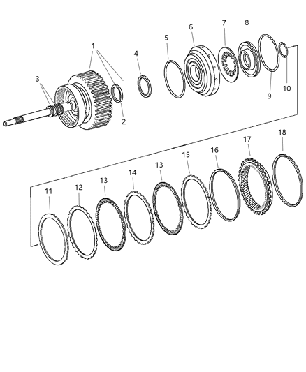 2004 Dodge Sprinter 3500 Disc-Inner Diagram for 5135135AA