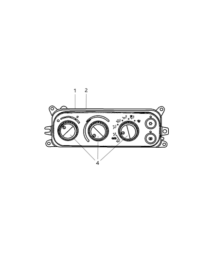 2006 Dodge Ram 3500 Control-Heater Diagram for 55056753AB