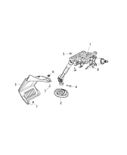 2017 Ram ProMaster 3500 Steering Column Diagram