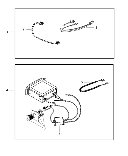 2008 Dodge Caliber Cable Diagram for 68029468AA