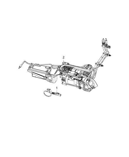 2018 Ram 1500 Sensor, Air Suspension Compressor Temperature Diagram