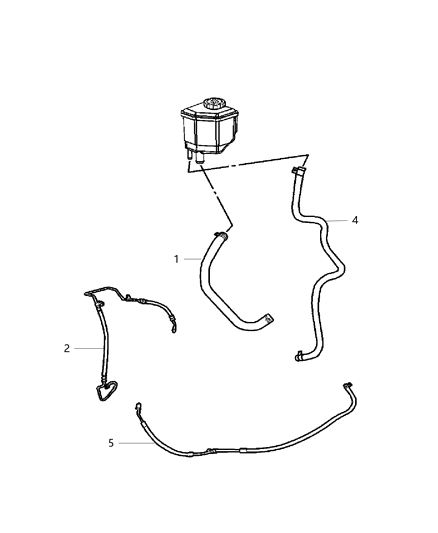 2010 Chrysler 300 Hose-Power Steering Pressure Diagram for 68040961AA