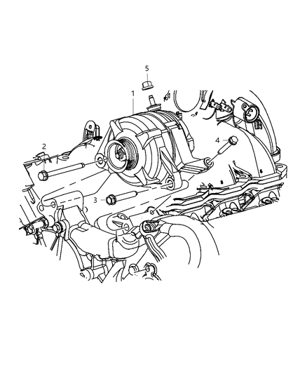 2012 Jeep Liberty ALTERNATR-Engine Diagram for 5149275AA