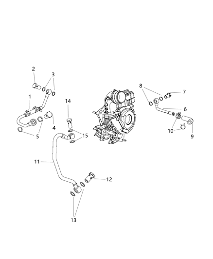 2019 Jeep Grand Cherokee Turbocharger Cooling System Diagram