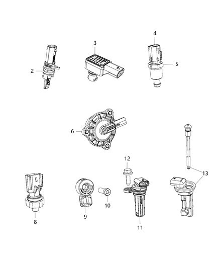 2017 Ram ProMaster 2500 Sensors, Engine Diagram 2