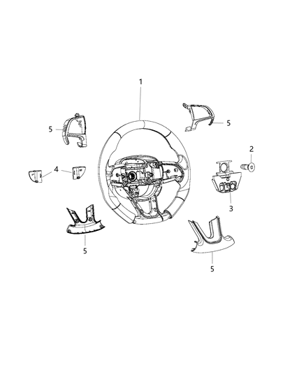 2020 Dodge Charger Steering Wheel Assembly Diagram 2