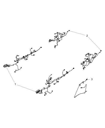 FRONT DOOR Diagram for 68365300AB