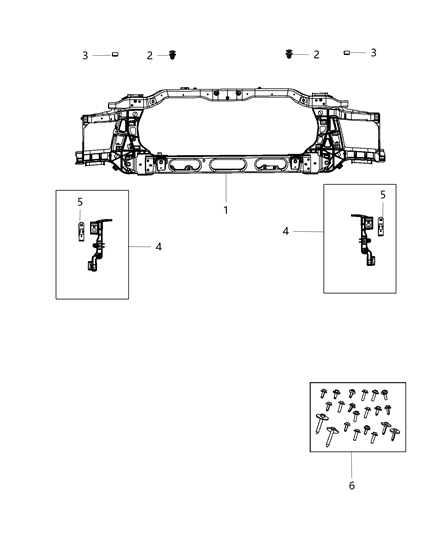 2011 Ram 3500 Radiator Support Diagram