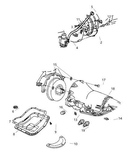 2002 Dodge Ram 3500 Case & Related Parts Diagram 2