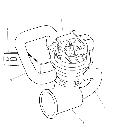 2000 Dodge Viper Harness-Brake Booster To LDP Supply Diagram for 5290003AA
