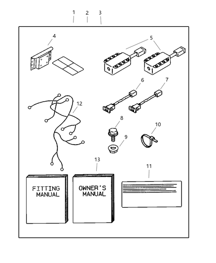 2004 Dodge Stratus Switch-Driver Side Diagram for MR385339