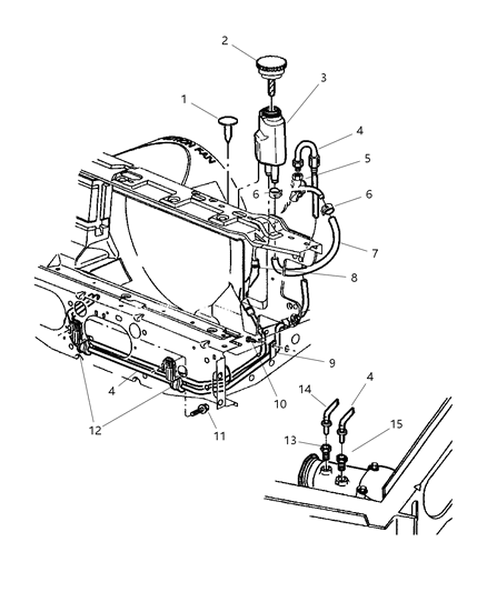 2000 Jeep Cherokee Power Steering Pump Diagram for 52088018