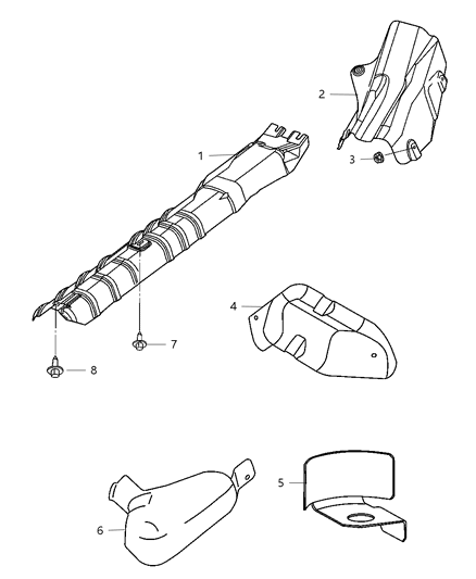 2004 Dodge Neon Heat Shields - Exhaust Diagram