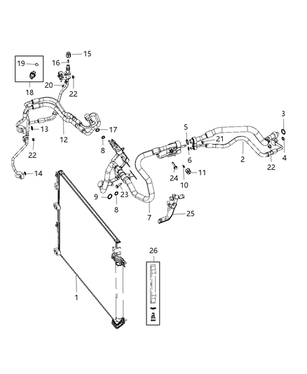 2017 Chrysler 200 A/C Plumbing Diagram 2