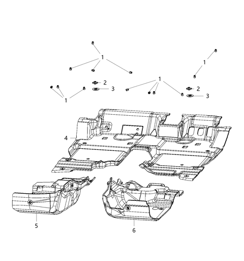 2020 Jeep Gladiator Carpet, Complete Diagram 2