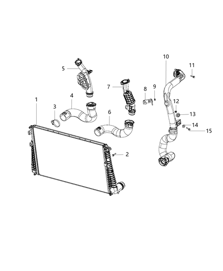 2018 Jeep Compass Charge Air Cooler Diagram 3