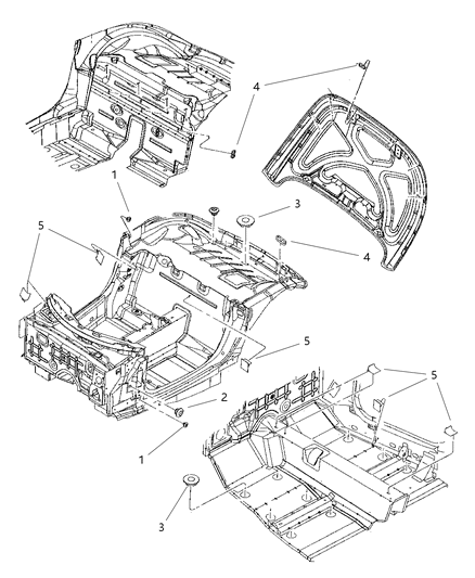 2002 Chrysler Prowler Plug-Protective Diagram for 4865210AA