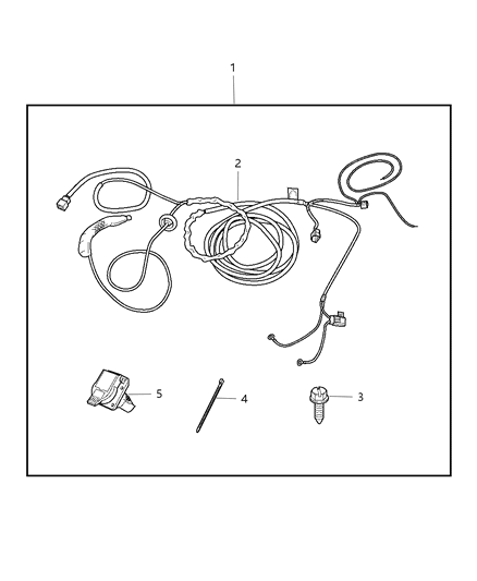 2009 Chrysler Sebring Wiring Kit-Trailer Tow - 7 Way Diagram for 82210509AC