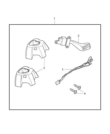 2009 Dodge Journey Cover-Steering Wheel Back Diagram for 1EB85DK7AB