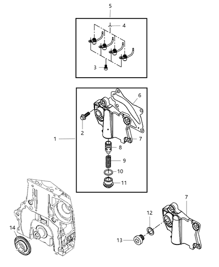 2011 Jeep Liberty Engine Oil Pump Diagram 1