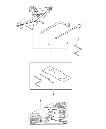 2000 Chrysler Sebring Jack Diagram