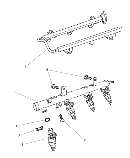 1998 Chrysler Sebring Coupe Fuel Rail Diagram 2