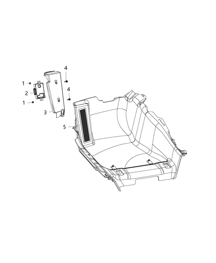 2020 Dodge Challenger Modules, Body Diagram 15