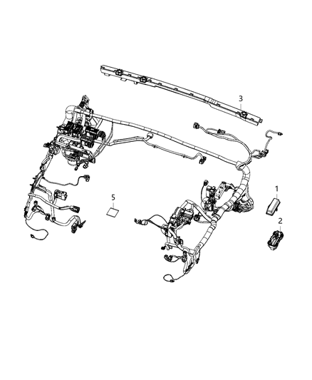 2021 Jeep Wrangler Wiring - Headlamp To Dash Diagram 1