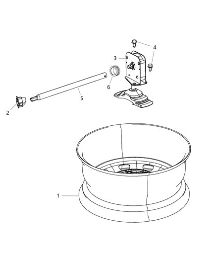 2018 Ram 3500 Pickup Spare Tire Stowage Diagram