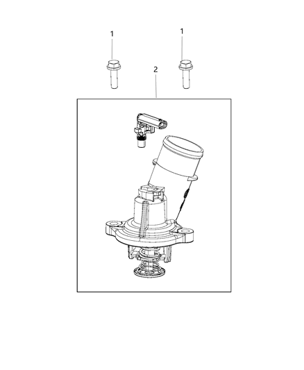 2016 Ram 2500 Thermostat & Related Parts Diagram 2