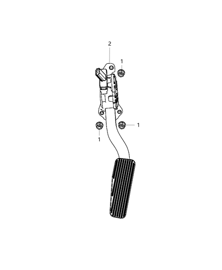 2020 Dodge Grand Caravan Accelerator Pedal And Related Parts Diagram