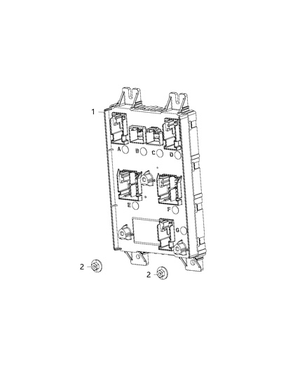 2018 Dodge Challenger Module-Body Controller Diagram for 68354140AB