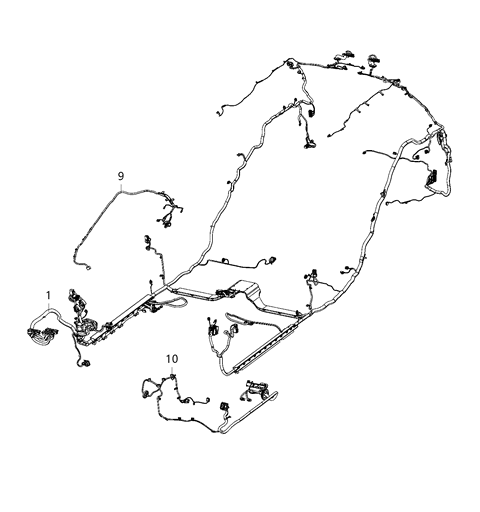 2021 Dodge Durango Wiring-Body Diagram for 68468045AB