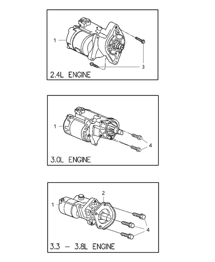 1997 Dodge Grand Caravan Starter - Engine Starter Motor Diagram