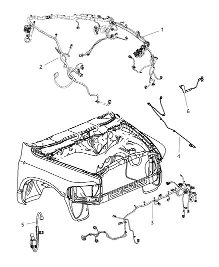 2010 Dodge Ram 3500 Wiring-Dash Diagram for 68046095AD