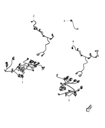 2014 Dodge Charger Wiring-Power Seat Diagram for 68232348AA