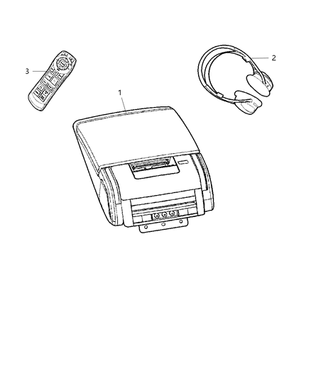 2008 Chrysler 300 Player-Dvd Diagram for 1DS90ZJ8AD