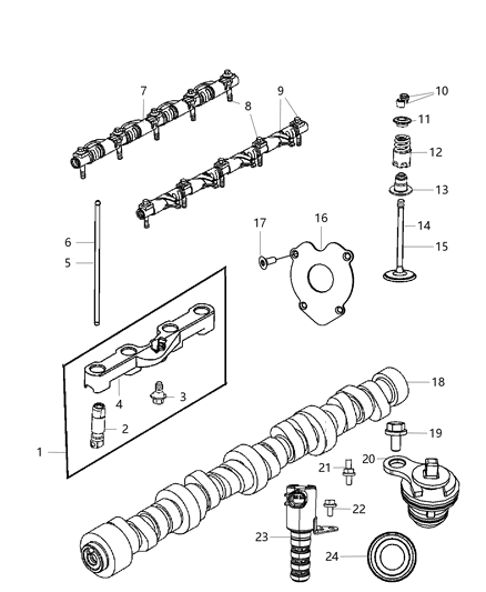 2020 Dodge Charger Spring-Valve Diagram for 5038806AA