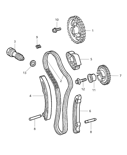 2009 Chrysler PT Cruiser Timing System Diagram 2