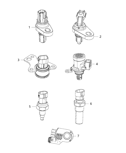 2014 Ram ProMaster 1500 Sensor Diagram for 68146605AA