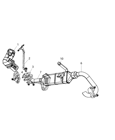 2008 Jeep Grand Cherokee Cooler-EGR Diagram for 5175808AA