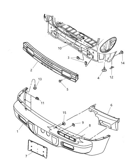 2009 Chrysler PT Cruiser ABSORBER-Rear Bumper FASCIA Diagram for 5116171AC