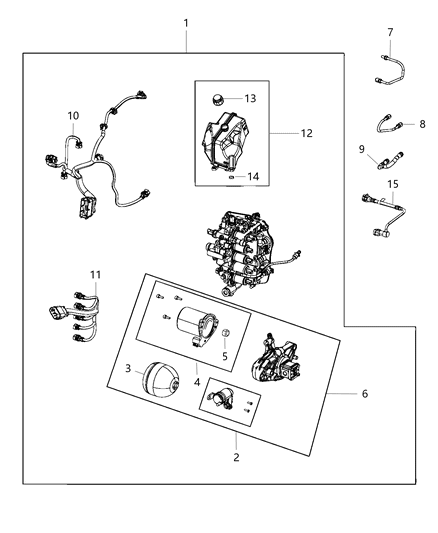 2014 Dodge Dart Hose Diagram for 68232114AA