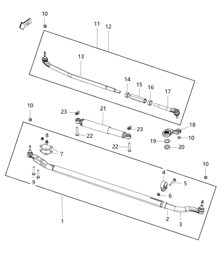 2017 Ram 2500 Steering Linkage Diagram