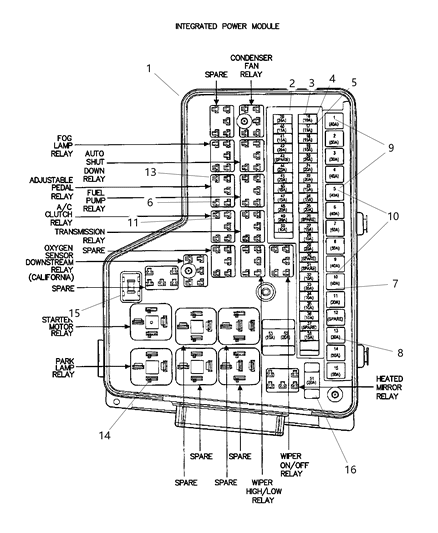 2012 Ram 4500 Power Distribution Center Diagram