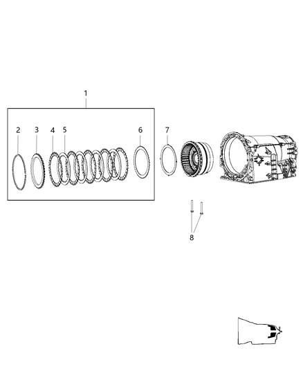 2013 Chrysler 300 B2 Clutch Assembly Diagram 1