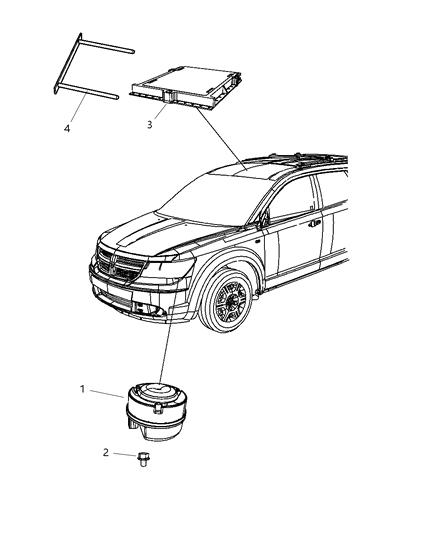 2011 Dodge Journey Module-Alarm Diagram for 5026953AA